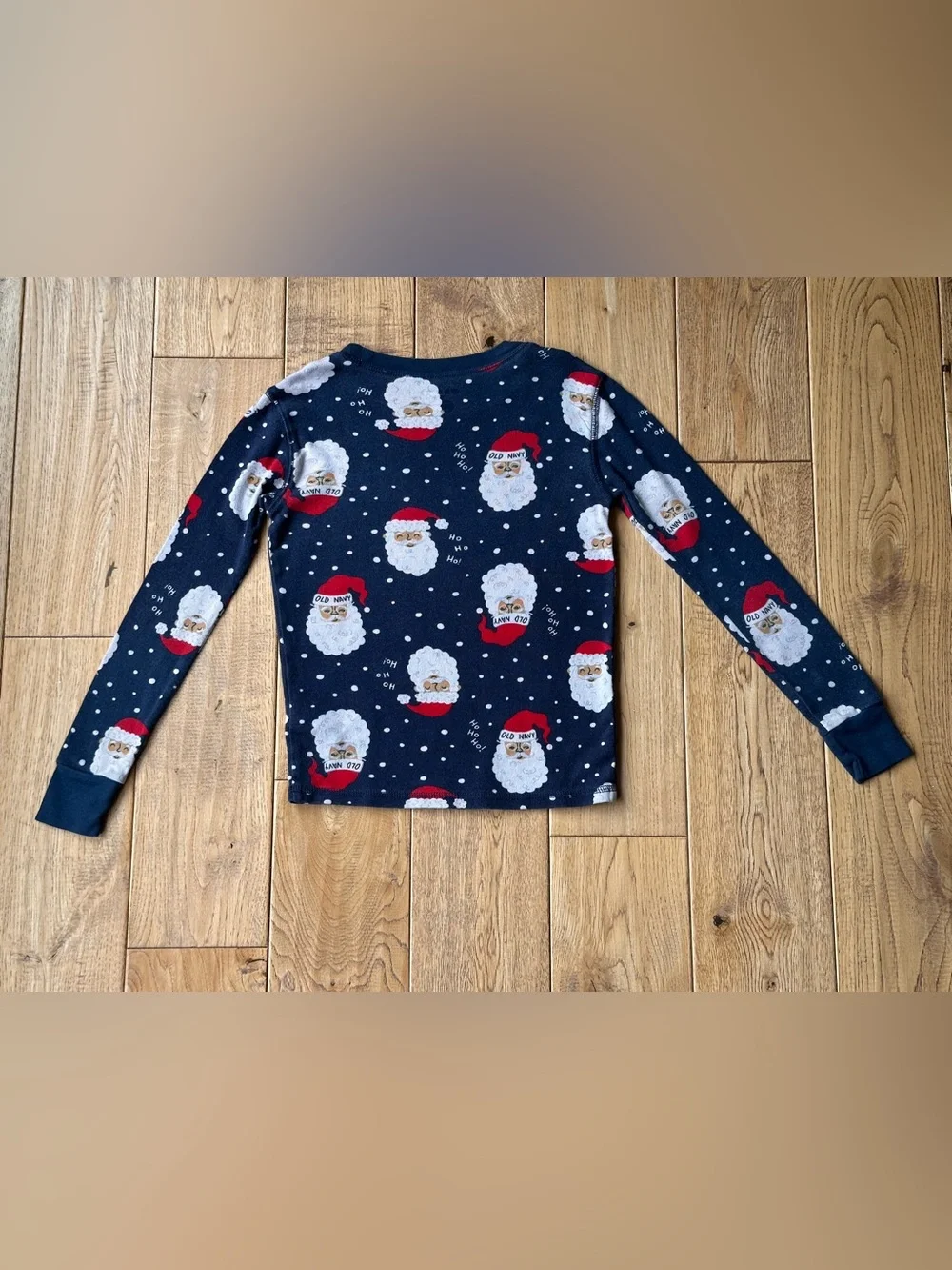Old Navy Unisex Santa Claus Printed Snug-Fit Pajama Set size 8